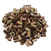 M8 x 1.25 Zinc-Plated Steel Rivet Nuts - 100Pk